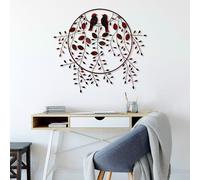 Wallity, Love of Birds, Dekoratives Wandaccessoire aus Metall, 100 % METALL, Mehrfarbig, 75 x 86 cm
