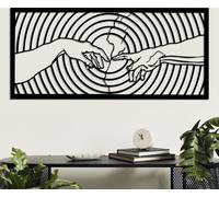 Wallity, Michelangelo, Accessoire mural décoratif en métal, noir, 100 % METAL, 85 x 39 cm