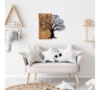 - Décoration murale en métal et bois Arbre Modèle 2
