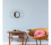 Wallity, Nazar WM-017, miroir mural, noir, métal, 75 x 50 x 2 cm