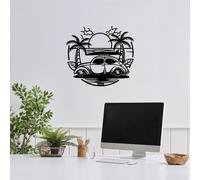 Wallity, Sea- SKL2491, Noir, Autre décoration intérieure, 70 x 63 cm, 100% métal (épaisseur : 1