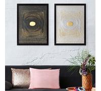 Wallity, SET_035- LUL1131, Coloré, tableaux sur toile, 34 x 44 cm, 100% MDF (épaisseur : 2 cm)
