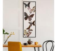 Wallity, Tavus 2, accessoire mural décoratif en métal, 100 % METAL, multicolore, 32 x 90 x 4 cm
