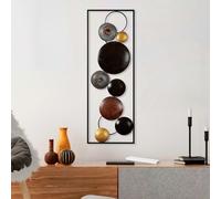 Wallity, Textured - 1, Accessoire mural décoratif en métal, 100 % METAL, multicolore, 32 x 4 x 90 cm
