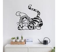 Wallity, Tigger- SKL2593, Noir, Autres décorations pour la maison, 70 x 66 cm, 100% métal (épaisseur : 1