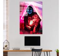 Wallity, UV-078 70 x 100, Peinture décorative en verre trempé, 100 % verre trempé, multicolore, 70 x 100 cm