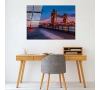 Wallity, UV-171 70 x 100, Peinture décorative en verre trempé, 100 % verre trempé, multicolore, 70 x 100 cm