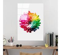 Wallity, UV-202 70 x 100, Peinture décorative en verre trempé, 100 % verre trempé, multicolore, 70 x 100 cm