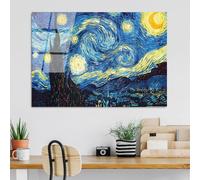 Wallity, UV-203 70 x 100, Peinture décorative en verre trempé, 100 % verre trempé, multicolore, 70 x 100 cm