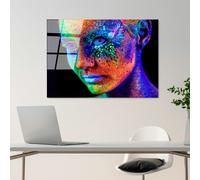 Wallity, UV-220 70 x 100, Peinture décorative en verre trempé, 100 % verre trempé, multicolore, 70 x 100 cm