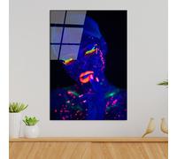 Wallity, UV-222 70 x 100, Peinture décorative en verre trempé, 100 % verre trempé, multicolore, 70 x 100 cm