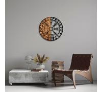 Wallity, Vegvisir - 331, décoration murale, noir, métal, 56 x 56 cm