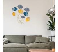 Wallity, Vuzuh, accessoire mural décoratif en métal, 100 % METAL (épaisseur : 0,8 mm), multicolore, 76 x 5 x 70 cm
