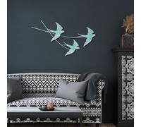 Wallity, Wallow 4, accessoire mural décoratif en métal, 100 % METAL, multicolore, 42 x 70 cm
