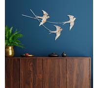 Wallity, Wallow 6, accessoire mural décoratif en métal, 100 % METAL, multicolore, 42 x 70 cm