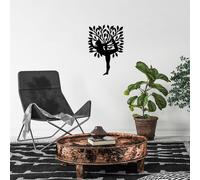 Wallity, Yoga 2, accessoire mural décoratif en métal, 100 % METAL, noir, 50 x 70 cm