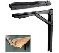 Wallmaster Lot de 2 supports d'étagère pliants de 61 cm en acier robuste pour garage, charge maximale de 226,8 kg, support mural flottant et pliable pour économiser de l'espace (lot de 2, sans