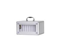 WallMount Armoire de rangement pour téléphone avec 8/12/24/36/48/60 emplacements Casier mobile en alliage d'aluminium avec serrure à clé et poignée pour salle de classe, bureau, salle de sport