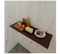 WallMounted Table de salle à manger pliante design coin rond espace espace table flottante pour petits espaces cuisine maison bureau bar salle de repos (noyer 130 x 30 cm/51,1 x 11,8)