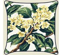 Wallphantom 11CT Coussin Point De Croix Kit Complet,Osmanthus fragrans