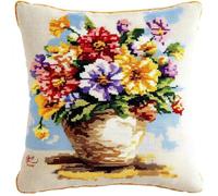 Wallphantom Coussin Point de Croix Adultes Débutants,vase