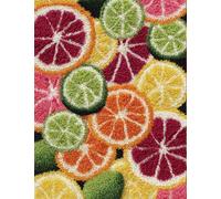 Wallphantom Kit de tapis 3D Latch Hook,Orange,Kit de bricolage Tapis au crochet Pour débutants,Tapis en maille imprimée,Décoration d'intérieur Cadeau,60x90cm