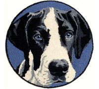 Wallphantom Kit de Tapis de Crochet à Point Noué Set,danois,Tapis à Point noué Loquet Bricolage,Création de Crocher pour Adultes et Enfants,50x50cm