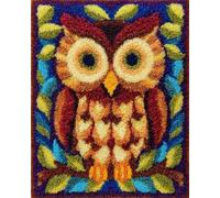 Wallphantom Kit de Tapis de Crochet à Point Noué Set,hibou