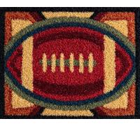 Wallphantom Kit de Tapis Point Noué,base-ball,Crochet à Loquet pour Bricolage,Décoration d'Intérieur,Fabrication de Coussin,Kit à la Main,55x75cm