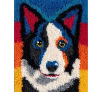 Wallphantom Kit Tricot Debutant Tapis Kit De Bricolage,Border Collie