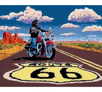 Wallphantom Kits de Crochet de Loquet,Des motos sur la route