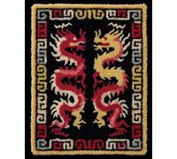 Wallphantom Latch Hook Rug Kits for Adults Beginners,Dragon animal chinois