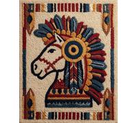 Wallphantom Loquet Crochet Kits,Cheval indien