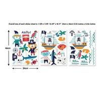 Walltastic 45002 Stickers Muraux theme Pirate Multicolors G