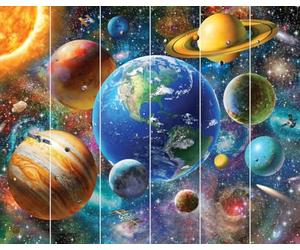 Walltastic Ltd Papier peint Motif système solaire FSC Multicolore 2,4 m de haut x 3 m de large 46771