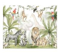 Walltastic Papier peint mural Jungle Safari, papier FSC, multicolore, 2,4 m de haut x 3 m de large, taille unique