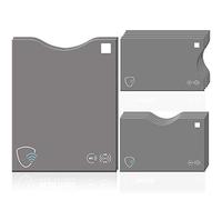 WallTrust® RFID NFC Blocker Cover Set | Housse de Blocage * TÜV Allemand approuvé * pour Le Passeport de Carte d'identité de débit de crédit | 12 Pack | Etui de Support