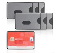 WallTrust RFID NFC Blocker Protective Cover - Housse de Protection pour Cartes de crédit, Jeu de 6, Face Transparente Mat