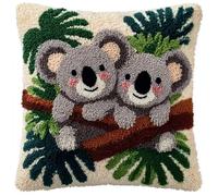 WallustrioaW Kit de coussin à crochet à loquet,de mignons koalas