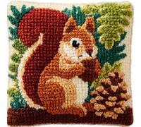 WallustrioaW Kit de Coussin avec Crochet à Loquet,Écureuil
