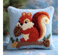WallustrioaW Kit de Coussin avec Crochet à Loquet,Écureuil