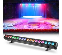 Wallwasher Barre lumineuse, 180W Lumière de Scène 18pcs 6 in1 LEDs Lampes de lavage Lèche-mur Bande Contrôle dmx512 pour Discothèque Fête Église Anniversaire Mariage(1 pièce)