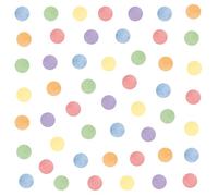 Wally Fox Stickers Muraux Enfants - Autocollants Décoratifs - Non Toxique, Sûr, de Haute Qualité - Déco Chambre Enfant - Set - Points colorés/pois 60 pcs