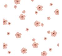 Wally Fox Stickers Muraux Enfants Fleurs- Autocollants Décoratifs - Non Toxique, Sûr, de Haute Qualité - Déco Chambre Enfant - Fleurs - Rose - 86pcs