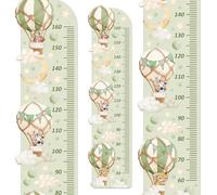 Wally Fox - Stickers Muraux pour Décoration de Chambre d’Enfant - Décalcomanie pour Chambre de Bébé - Décoration pour Chambre de Fille - Toise - Ballons, Animaux - Vert