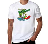 Wally Gator Motor Boating T-Shirt Shirts Graphic Tees Plus Size Tops Fitted t Shirts for Men White M