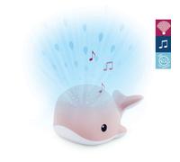 Wally la baleine - Projecteur océan bébé avec sons & lumière Rose