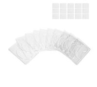 Walmeck 25 Pièces Moules de Masque pour les Yeux Réutilisables Bricolage, Outil de Patch Masque pour les Yeux en Plastique Facile à Nettoyer Salon beauté Professionnel, Petit et Léger