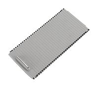 Walmeck A20468076079051, Couvercle Aveugle pour Porte-gobelet à roulettes de Console Centrale, ABS de qualité Supérieure + Caoutchouc + Métal, Panneau de Protection Contre la Poussière, (Gris)