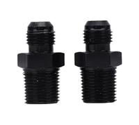 Walmeck Adaptateur de Raccord de Tuyau évasé Mâle 6AN vers 3/8 NPT, Droit en Aluminium Universel pour Voitures, Motos, Voitures Course, Véhicules Tout-terrain